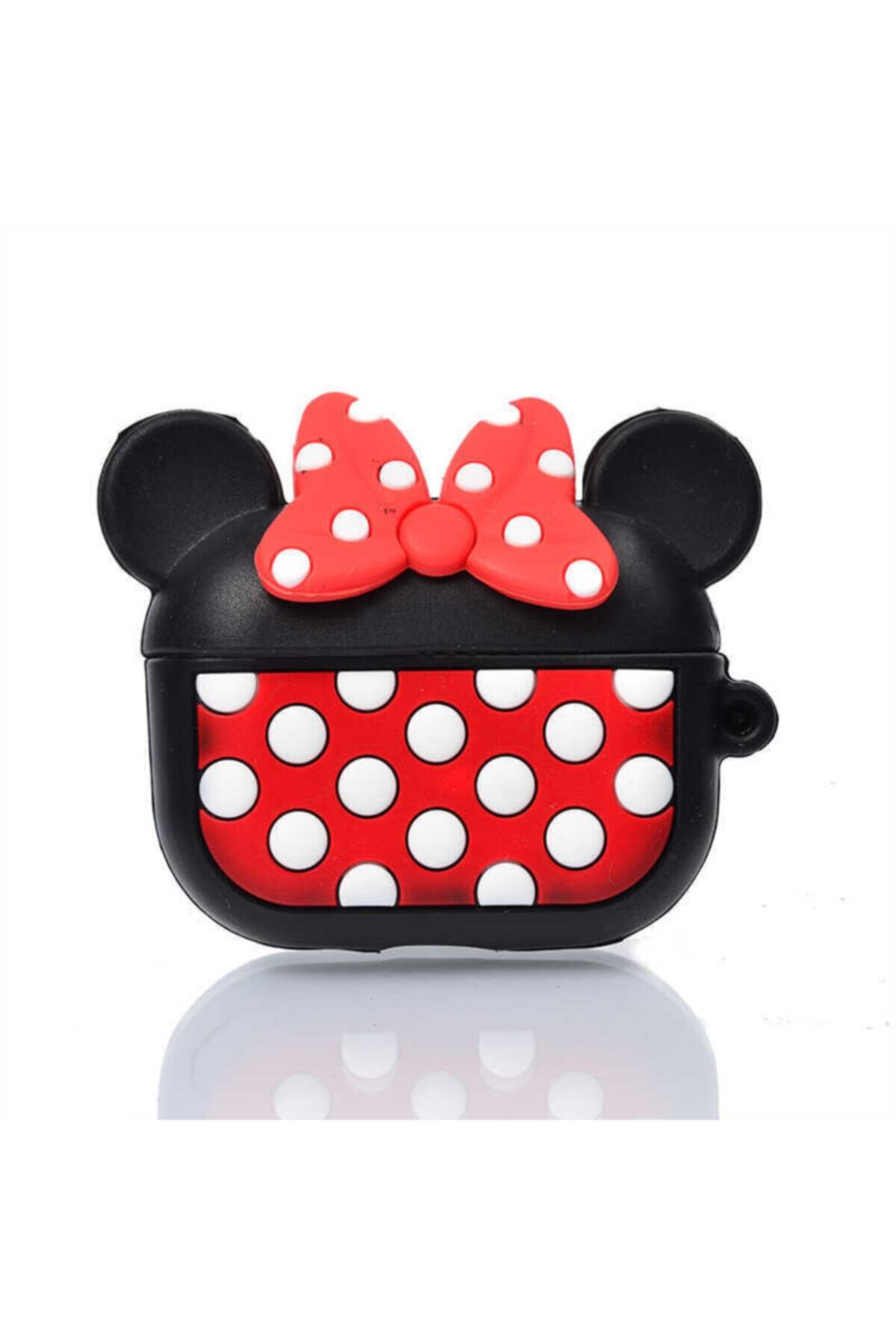 Marbil Apple Airpods Pro Uyumlu Mickey Mouse Figürlü Silikon Premium Kılıf