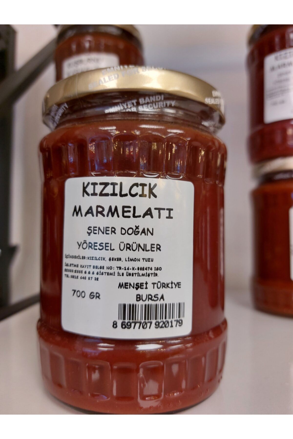ŞENER DOĞAN YÖRESEL ÜRÜNLER Kızılcık Marmelatı 700 Gr