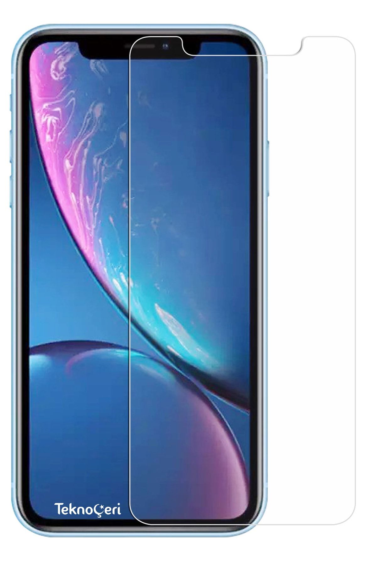 Teknoçeri Iphone Xr Uyumlu Kırılmaz Cam Ekran Koruyucu