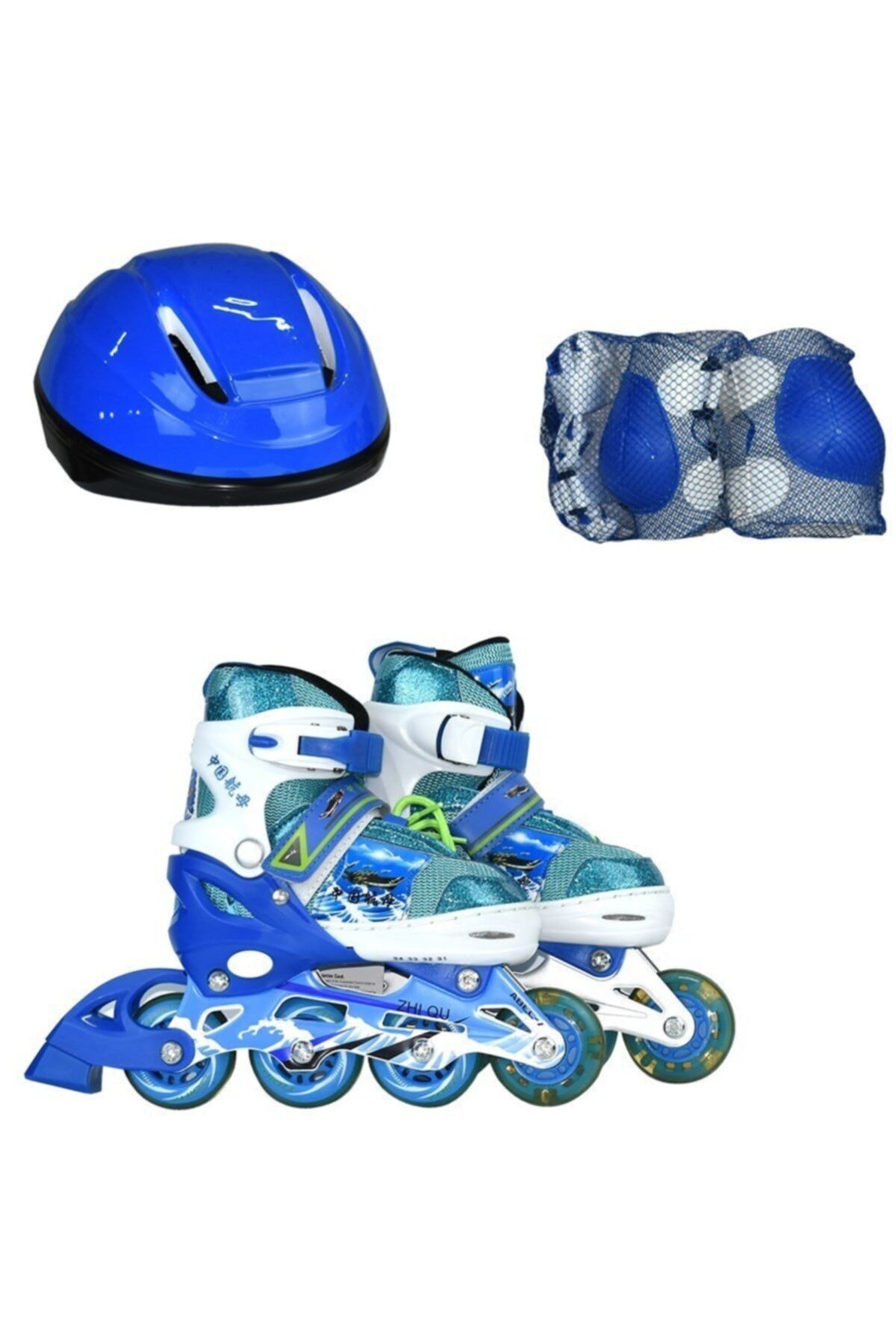 onlinebutik oyuncak Işıklı Paten Set 31-34 Mavi