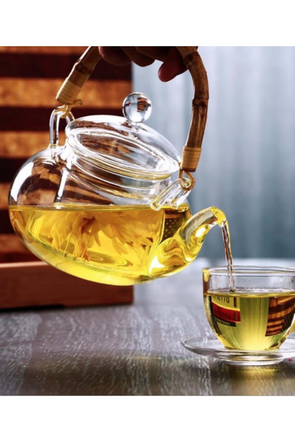 SepetçiBaba Porti - Isıya Dayanıklı Cam Demlik 1000-1200 Ml