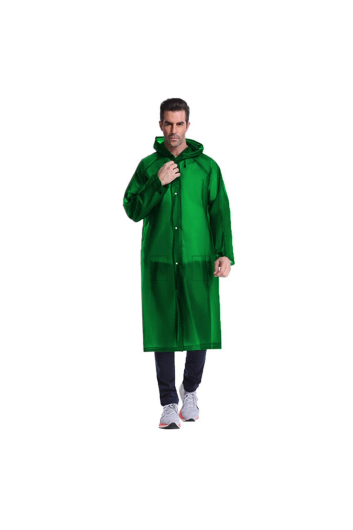 elifeoutdoor 11011 Pvc Cep Yağmurluk Yeşil Xl
