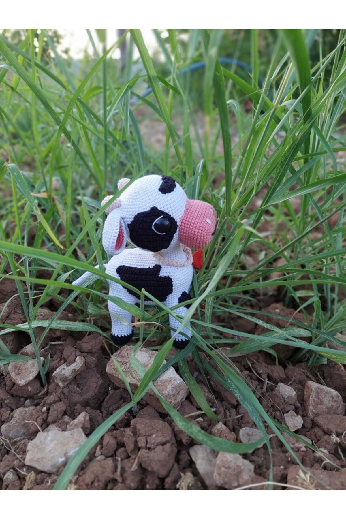 madiboooyuncak Madiboo Oyuncak %100 Organik El Örgüsü Amigurumi Inek Uyku Ve Oyun Arkadaşı ( 30cm)