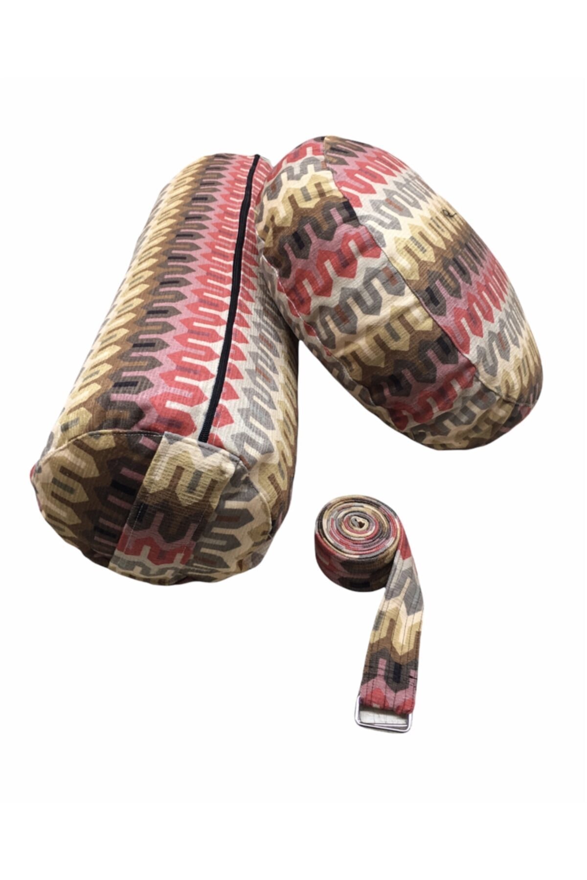 REMEGE Bolster Minderi - Meditasyon Minderi - Yoga Kemeri Üçlü Set