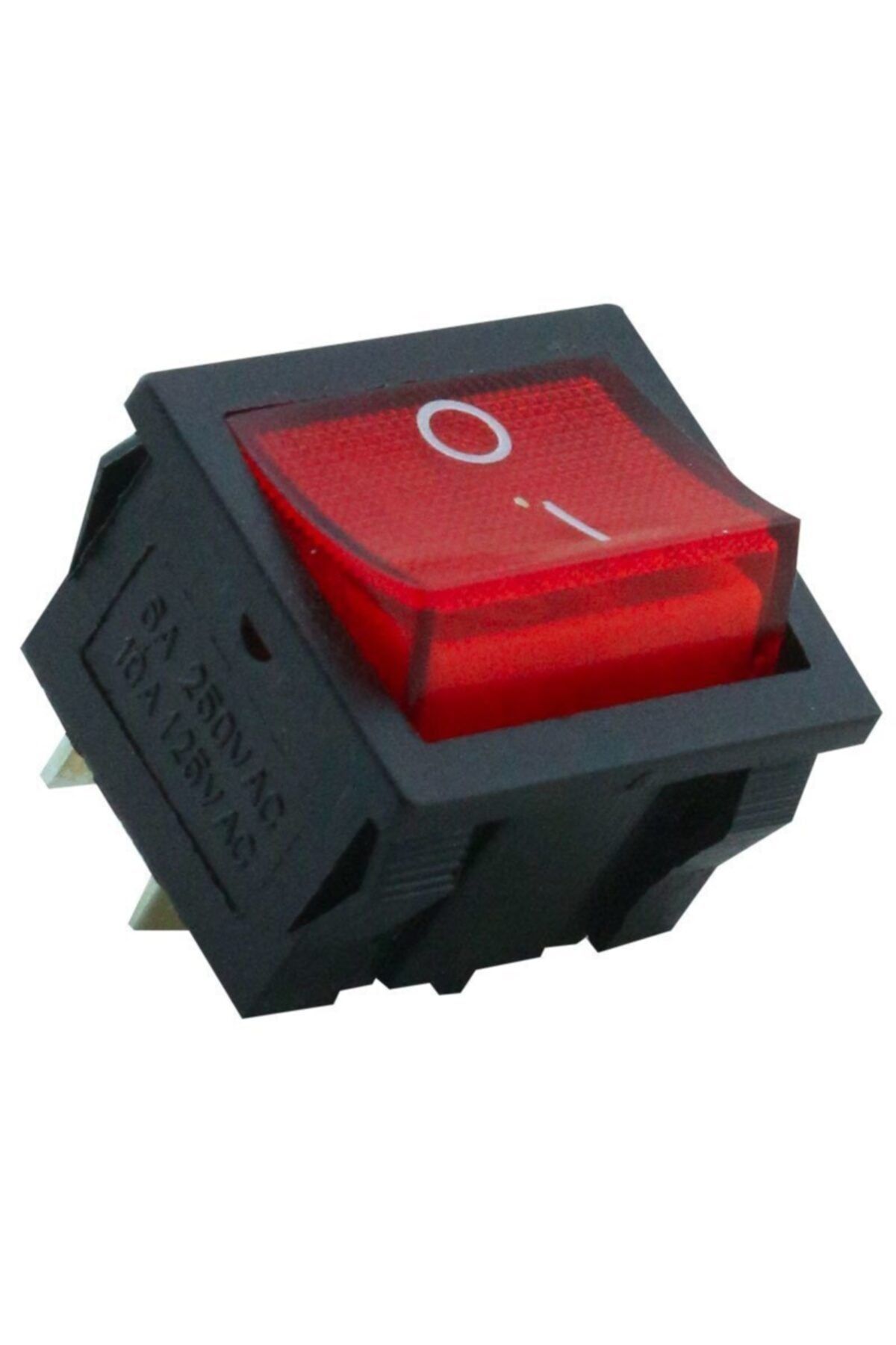 ELEKTROMER Orta Boy Işıklı Anahtar On-off 4pın (IC-126) (10 ADET)