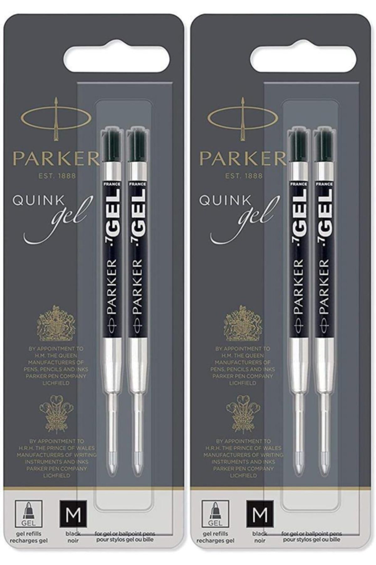 Parker Jel Kalem Refil Yedeği M Uç Siyah 2 Paket 4 Adet