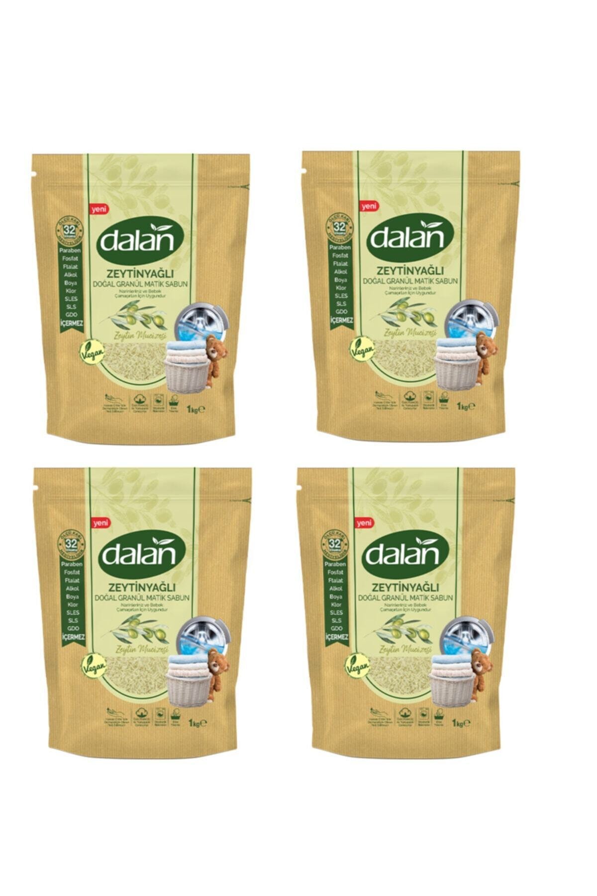 Dalan Granül Sabun Tozu 1 Kg Bebekler Için Zeytinyağlı 4'lü Set Yeni Ambalaj