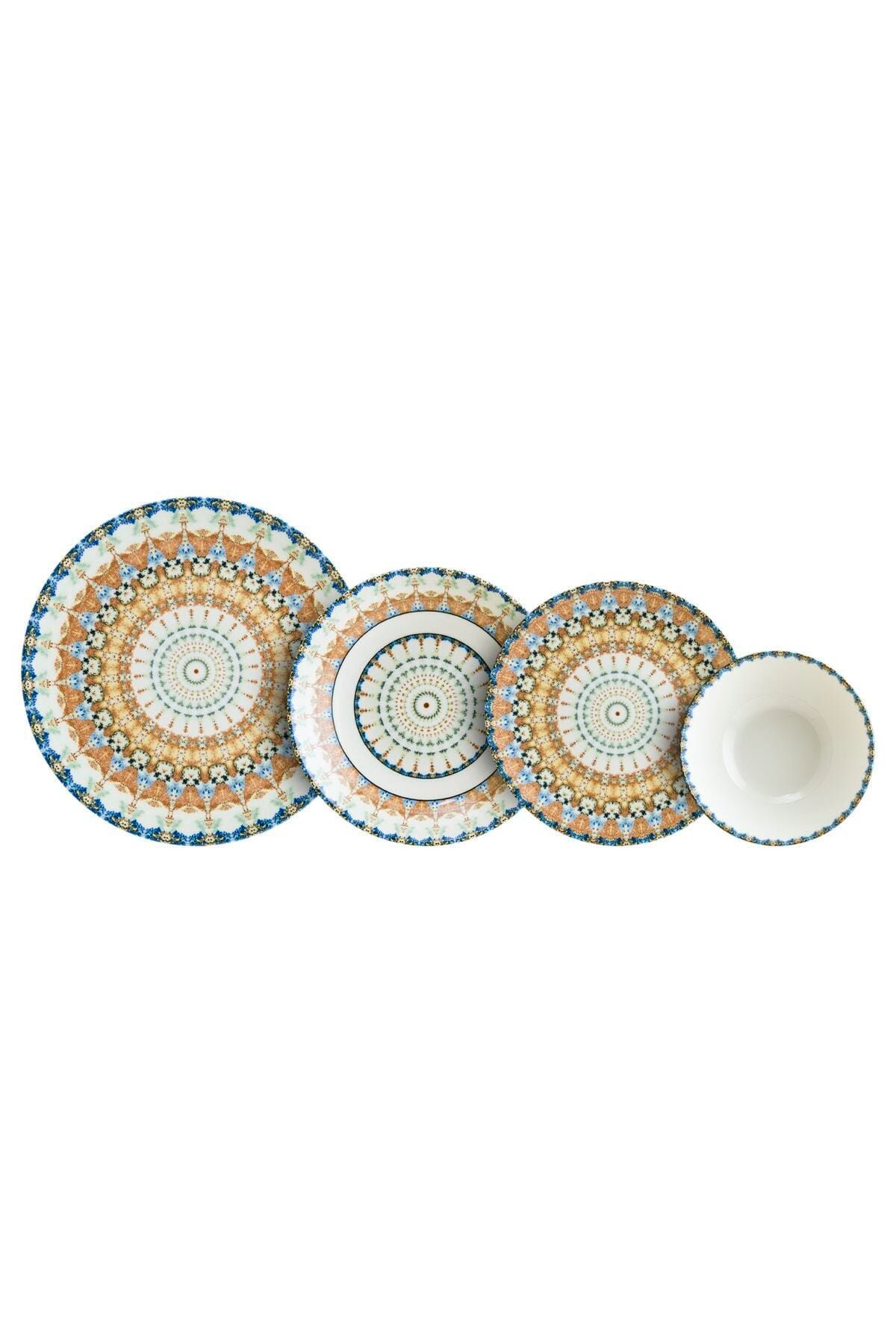 ChiChi HOME Ethnıc 24 Parça Yemek Seti