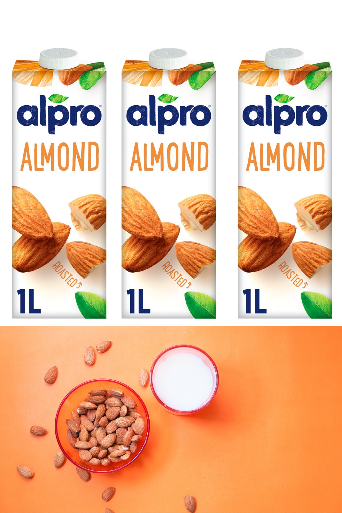 Alpro Badem Sütü 1lt 3 Adet 3x1lt