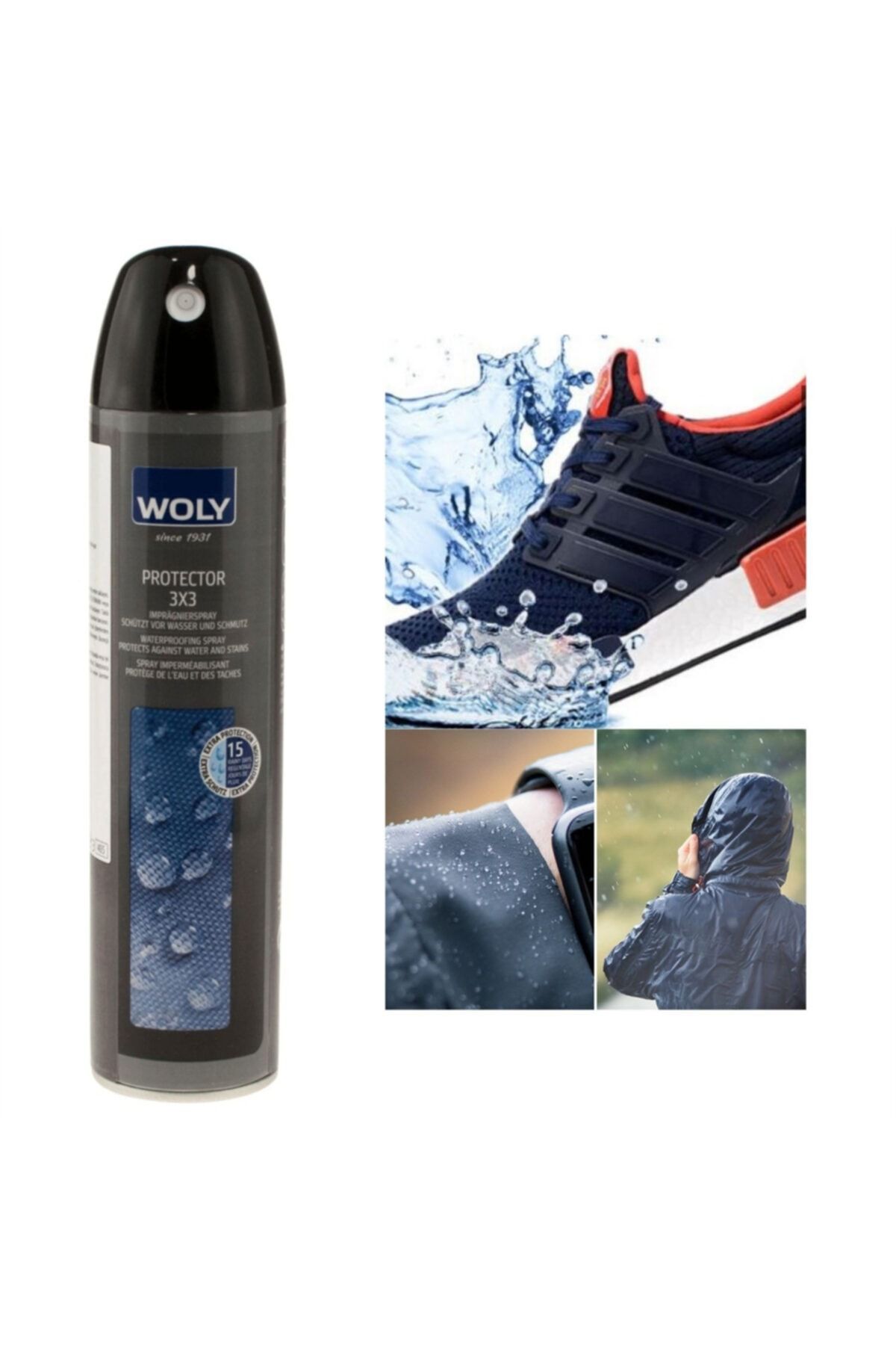 Woly Protector 3x3 Su Itici Leke Önleyici Tekstil Deri Bakım Spreyi