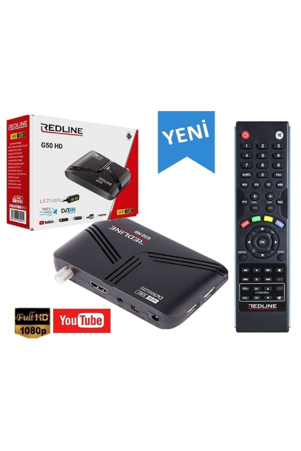 Tekno61 G50 Full Hd Uydu Alıcısı + Akıllı Kumanda