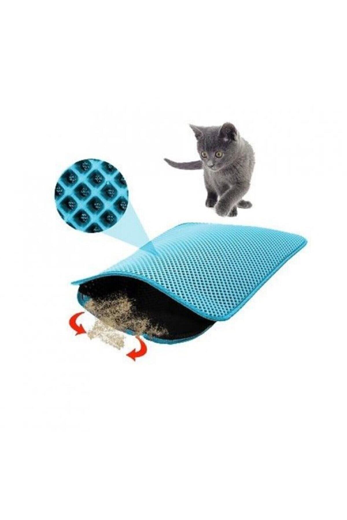Nerotex Kedi Paspası Tuvalet Önü Elekli Turkuvaz,60x40 Cm