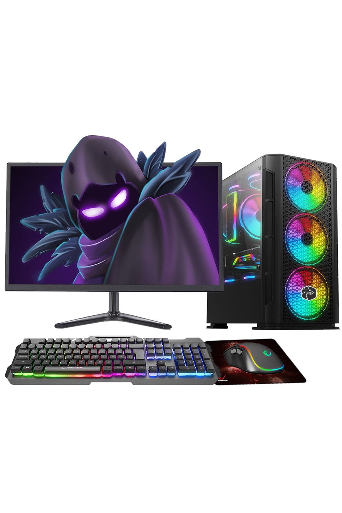 Zeiron Ps240 I5-3470 16gb 120gb Ssd+500gb Hdd Rx550 18.5” Oyuncu Bilgisayarı