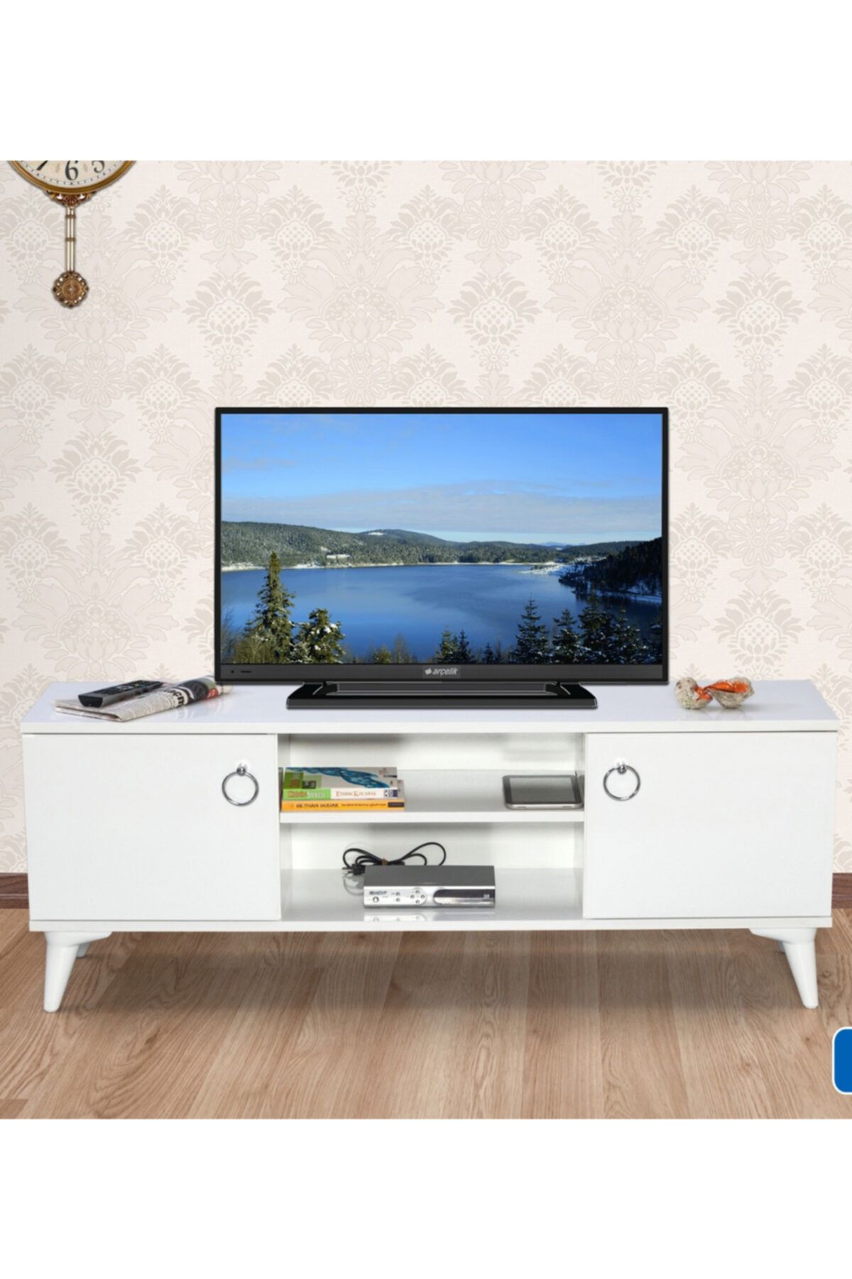 Eliusta Iki Kapaklı Tv Sehpası Konsol Ofis Sehpası Tv Ünitesi