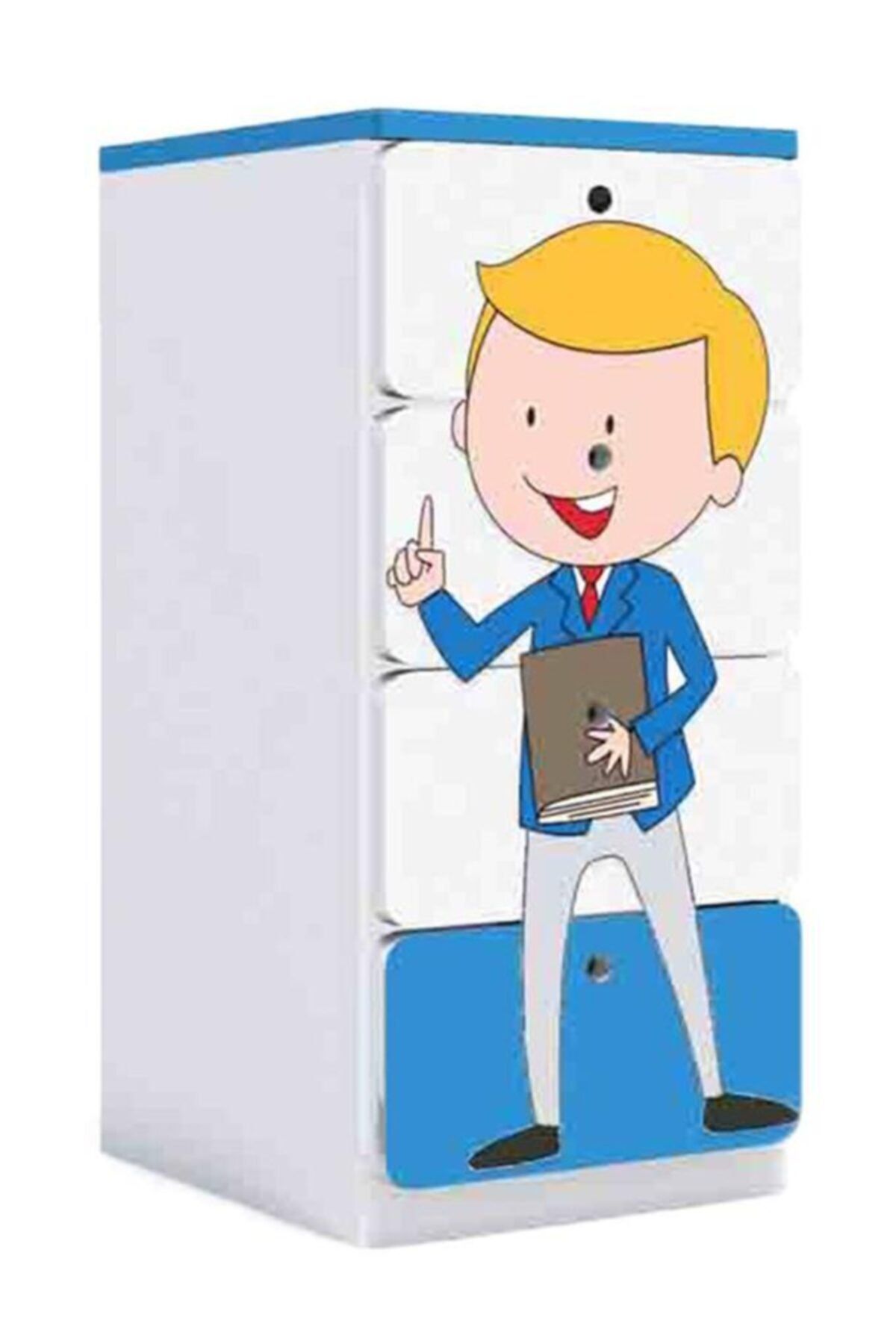 WoodyLife 4 Çekmeceli Dolap Meslek Temalı -premıum-