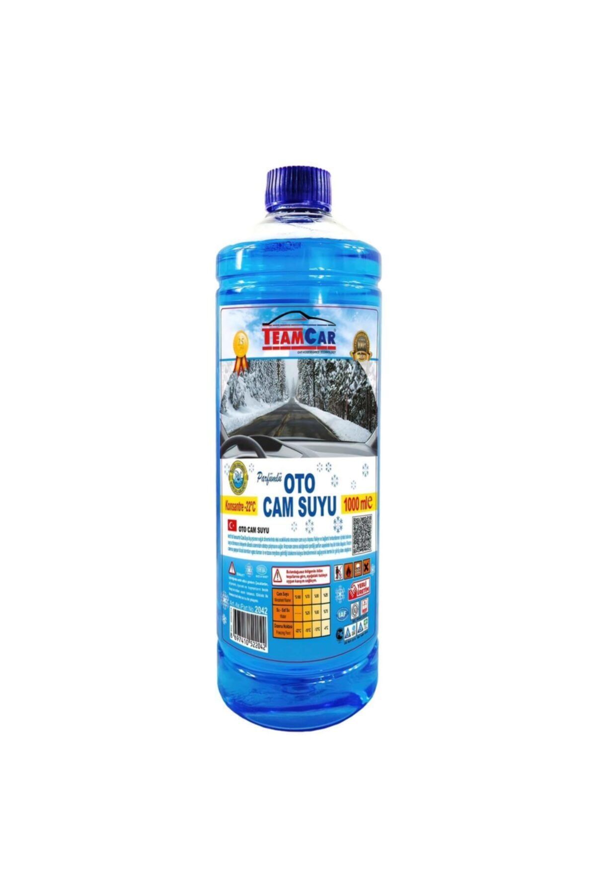 TEAMCAR Antifirizli (-22 Derece) Parfümlü Oto Cam Silecek Suyu