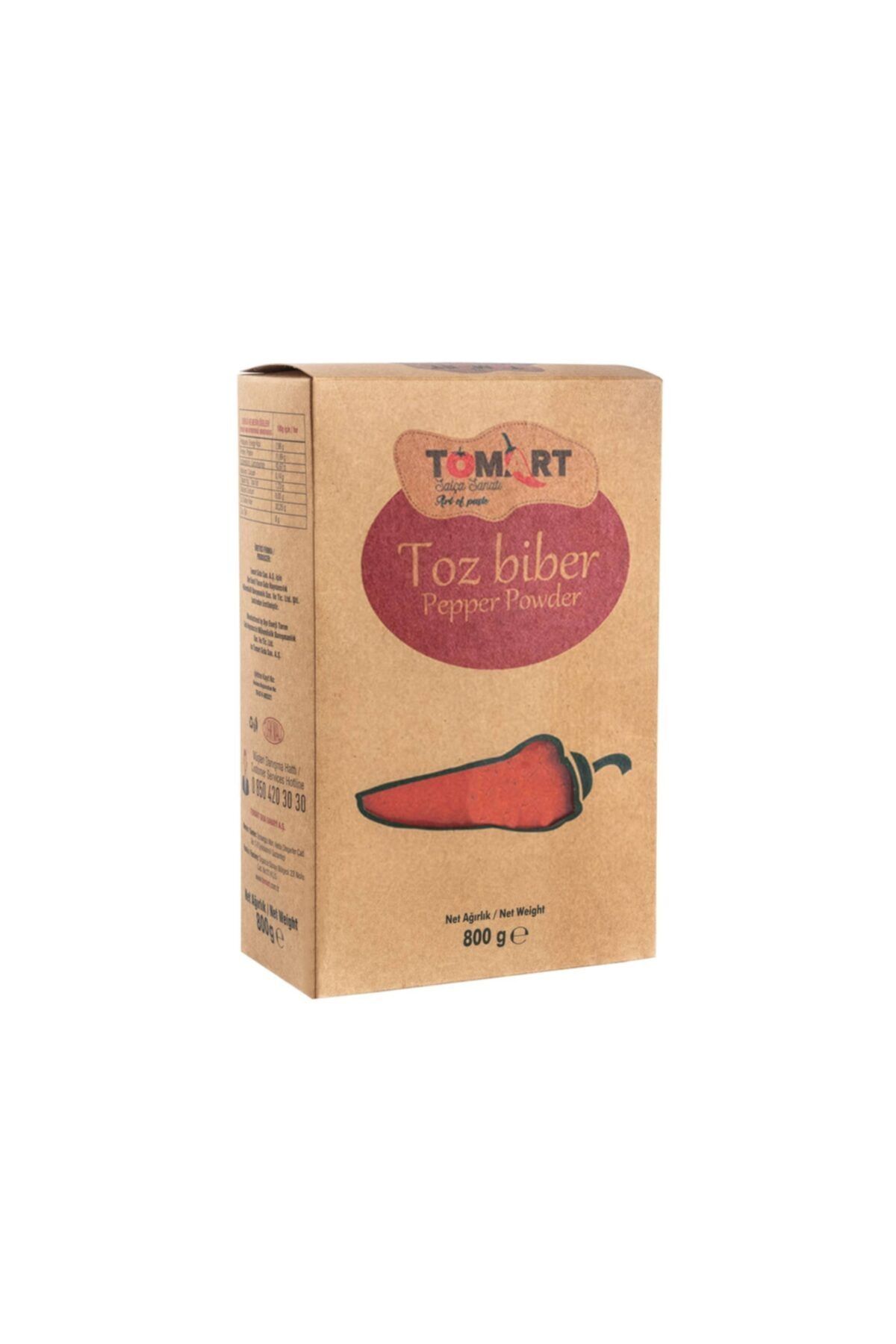 Tomart Katkısız Toz Biber 800 Gr