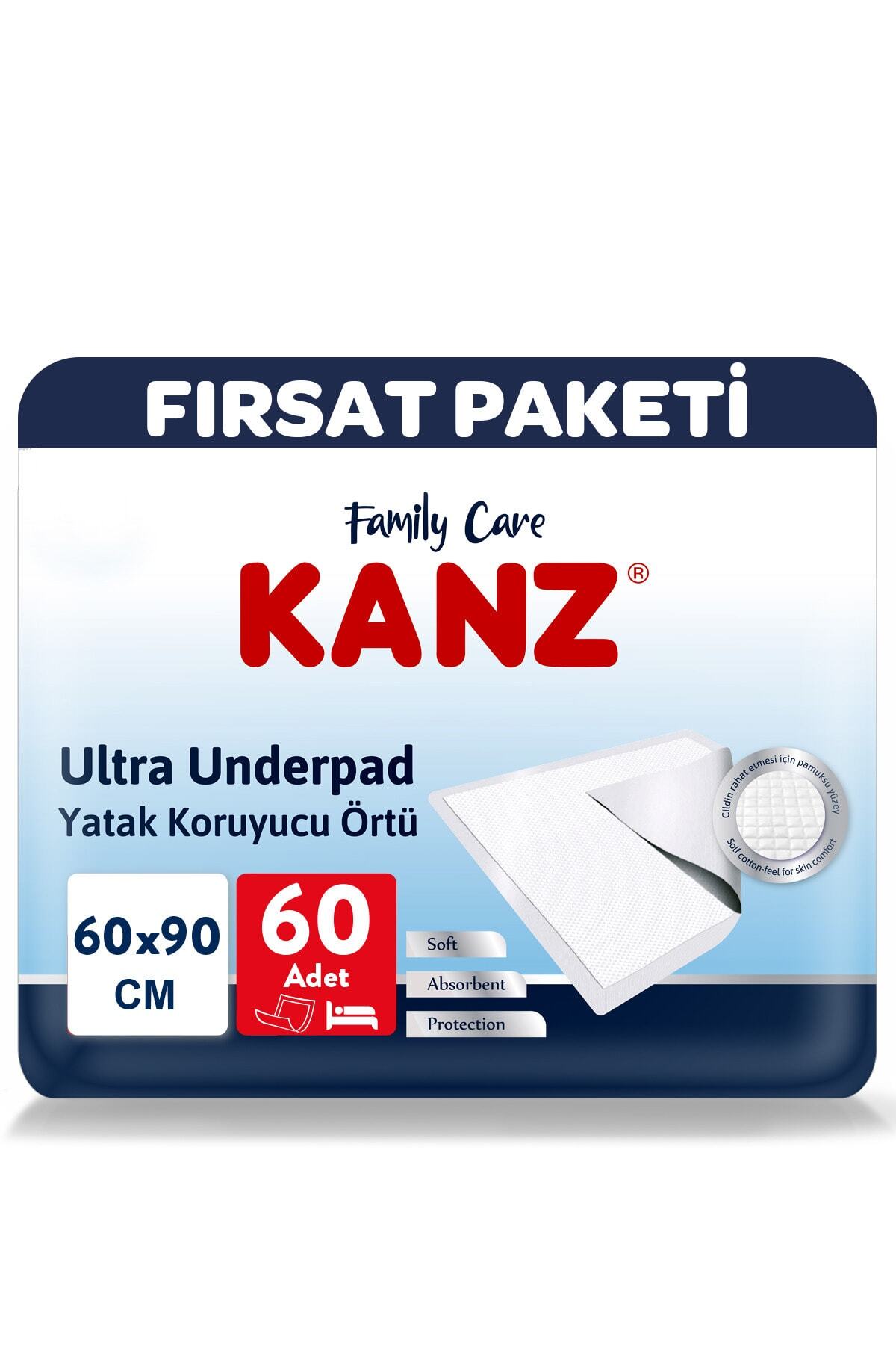 Kanz Hasta Yatak Koruyucu Fırsat Paketi 60x90 60 Adet