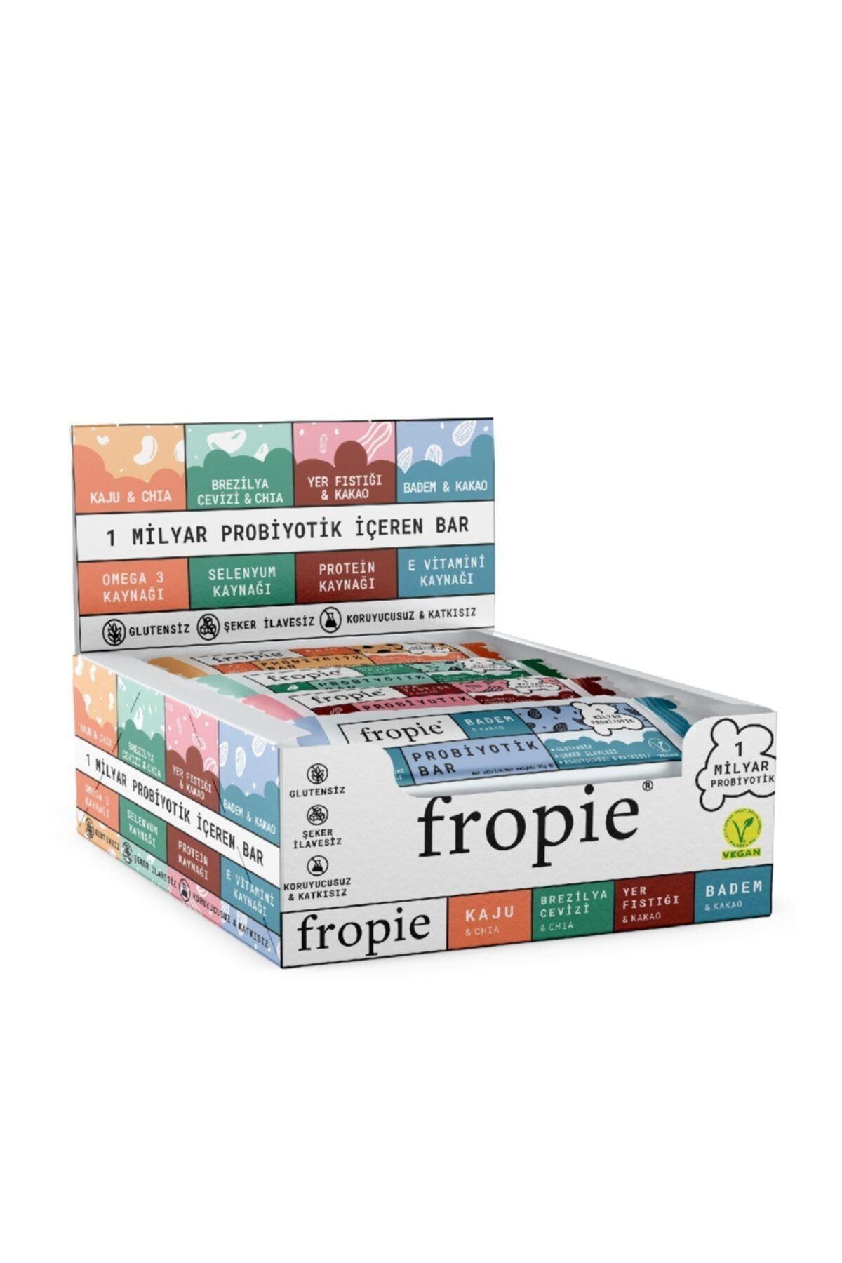 FROPİE Probiyotik Bar Karışık Kutu  35g X 12 Adet