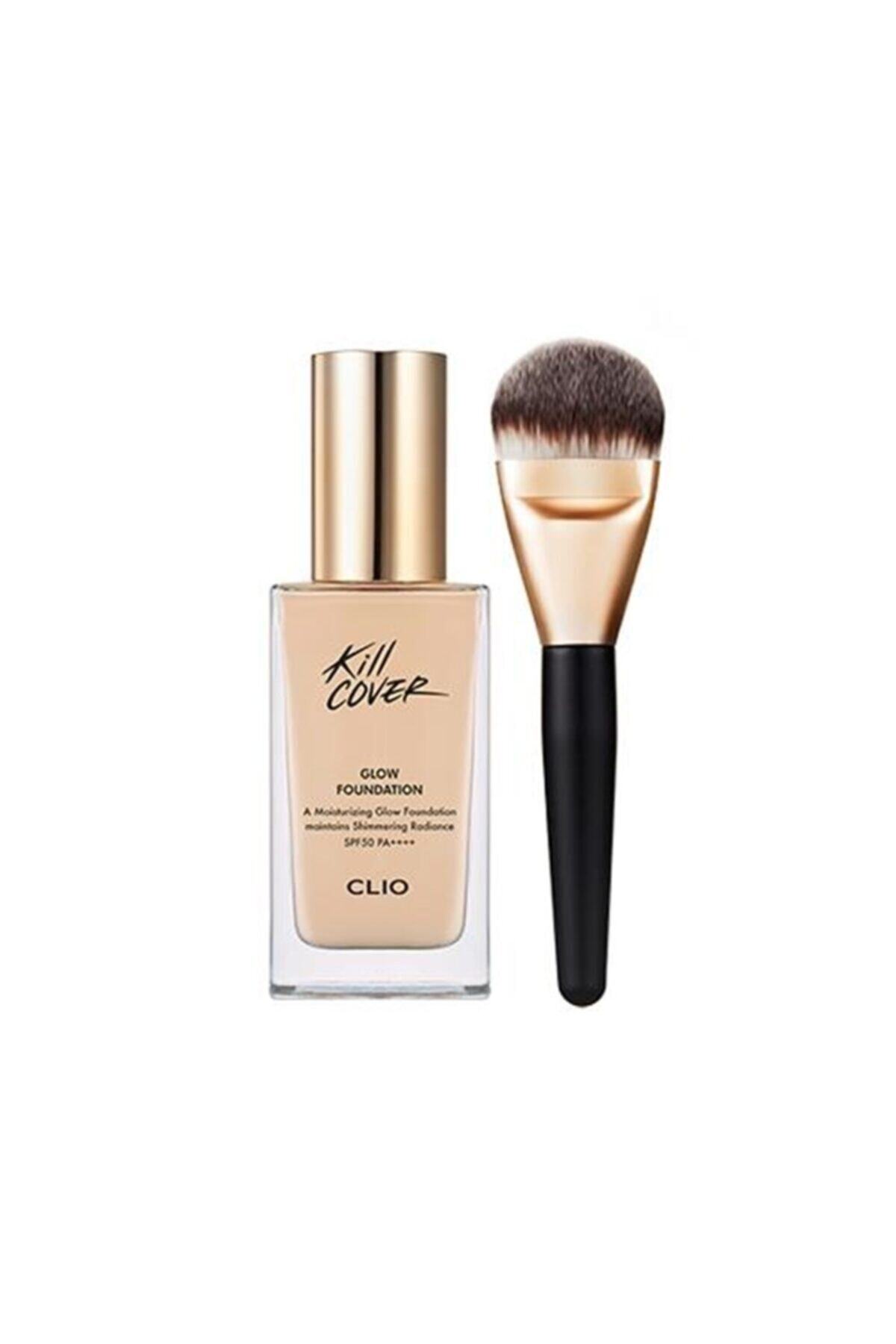CLIO [] Kill Cover Glow Foundation (+brush) Spf 50+ Pa++++ 38 Gr 3.5-b0 Vanılla