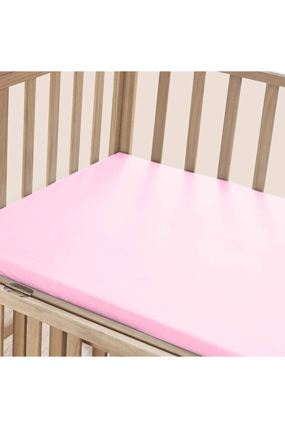 Elifababy Pembe Organic Süprem Pamuklu Bebek Lastikli Çarşaf 70x140 Cm.