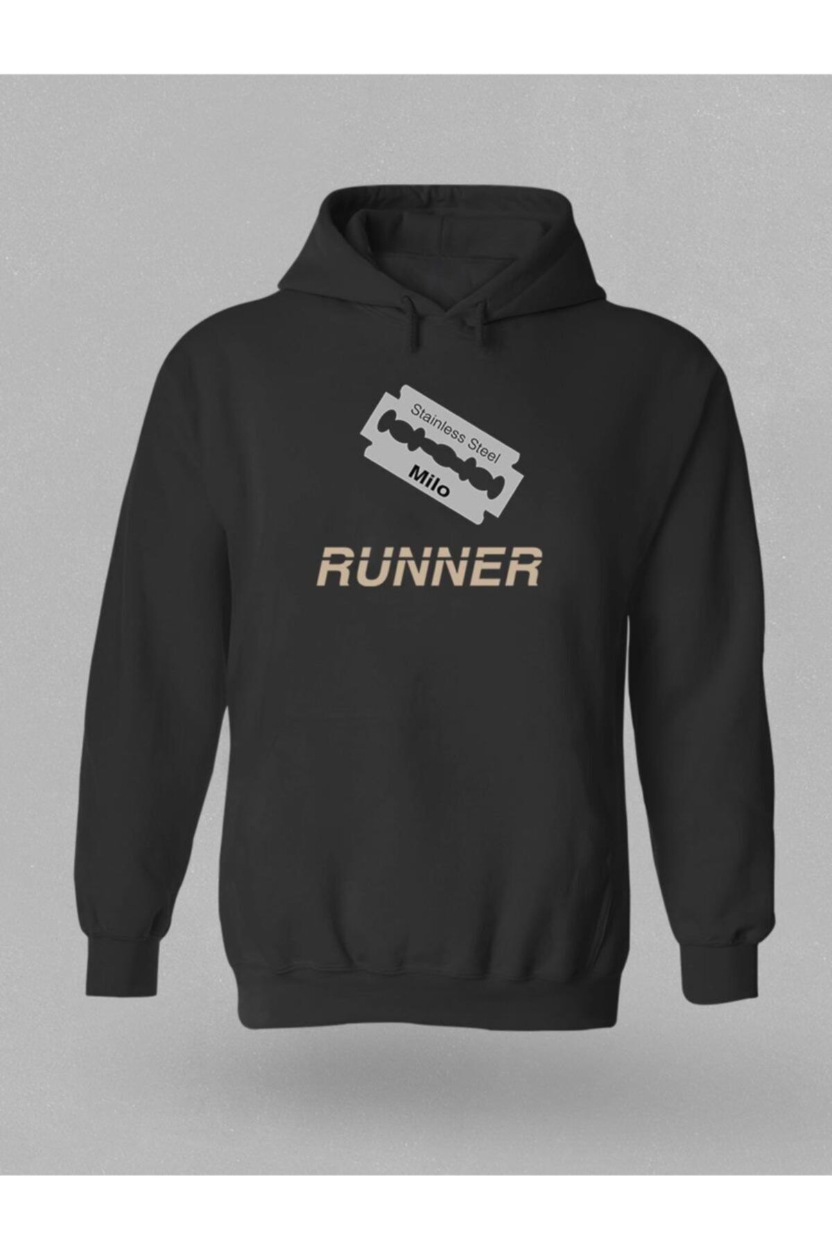 Milo Of Climbing Loret Koşu Baskılı Kapüşonlu Sweatshirt