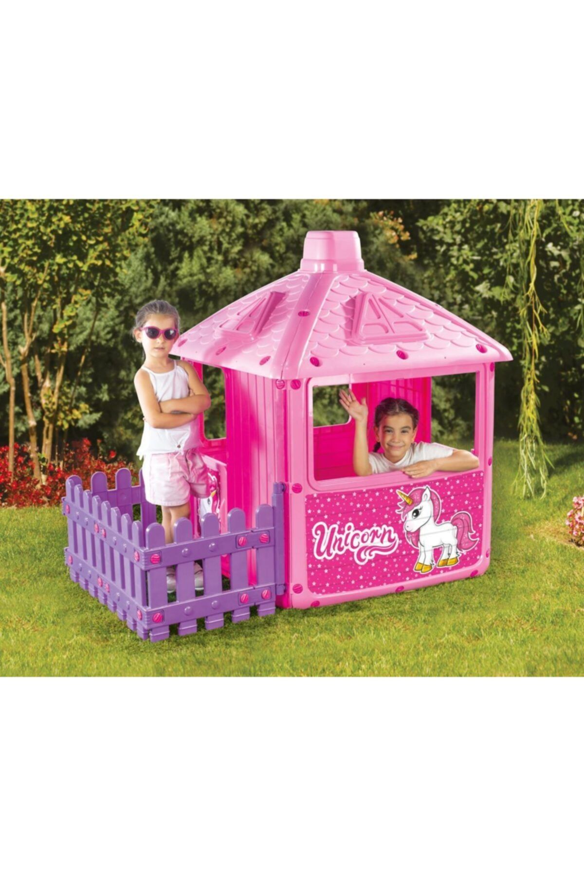 turkuaze Dolu Unicorn Şehir Evi Çitli C