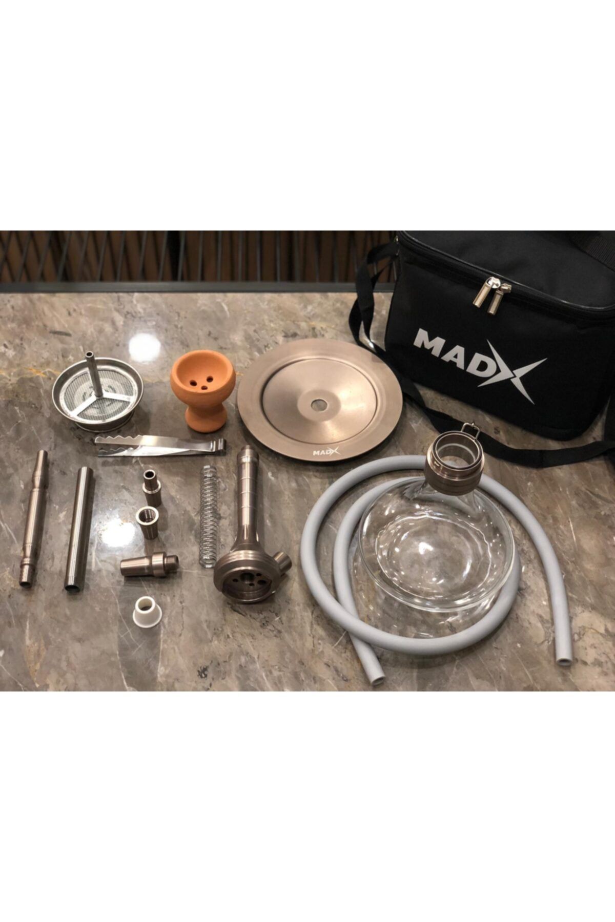 madx Focus Çantalı Taşınabilir Nargile Takımı