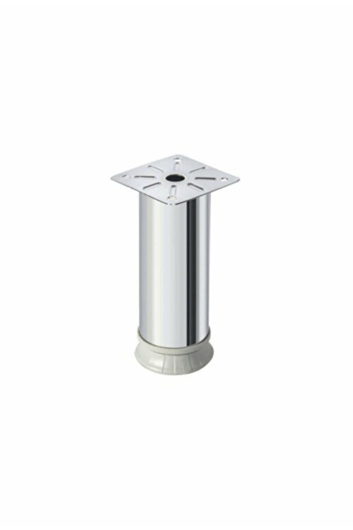 ULAŞKULP MOBİLYA AKSESUARLARI Ayarlı Metal Ayak - Baza Ayak -metal Üstü Krom Kaplama - 15 Cm