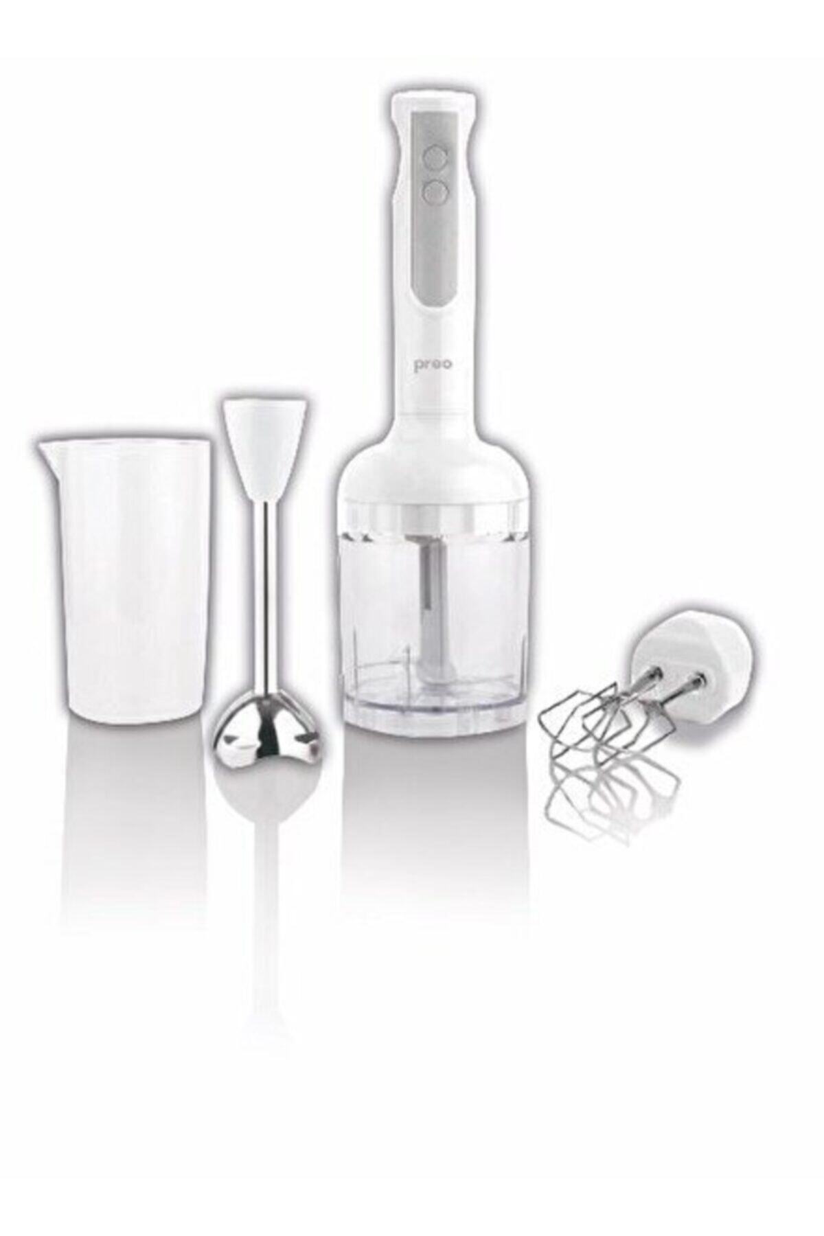 Preo My Cook Pbs02 3'ü 1 Arada Blender Ve Mikser Set Beyaz