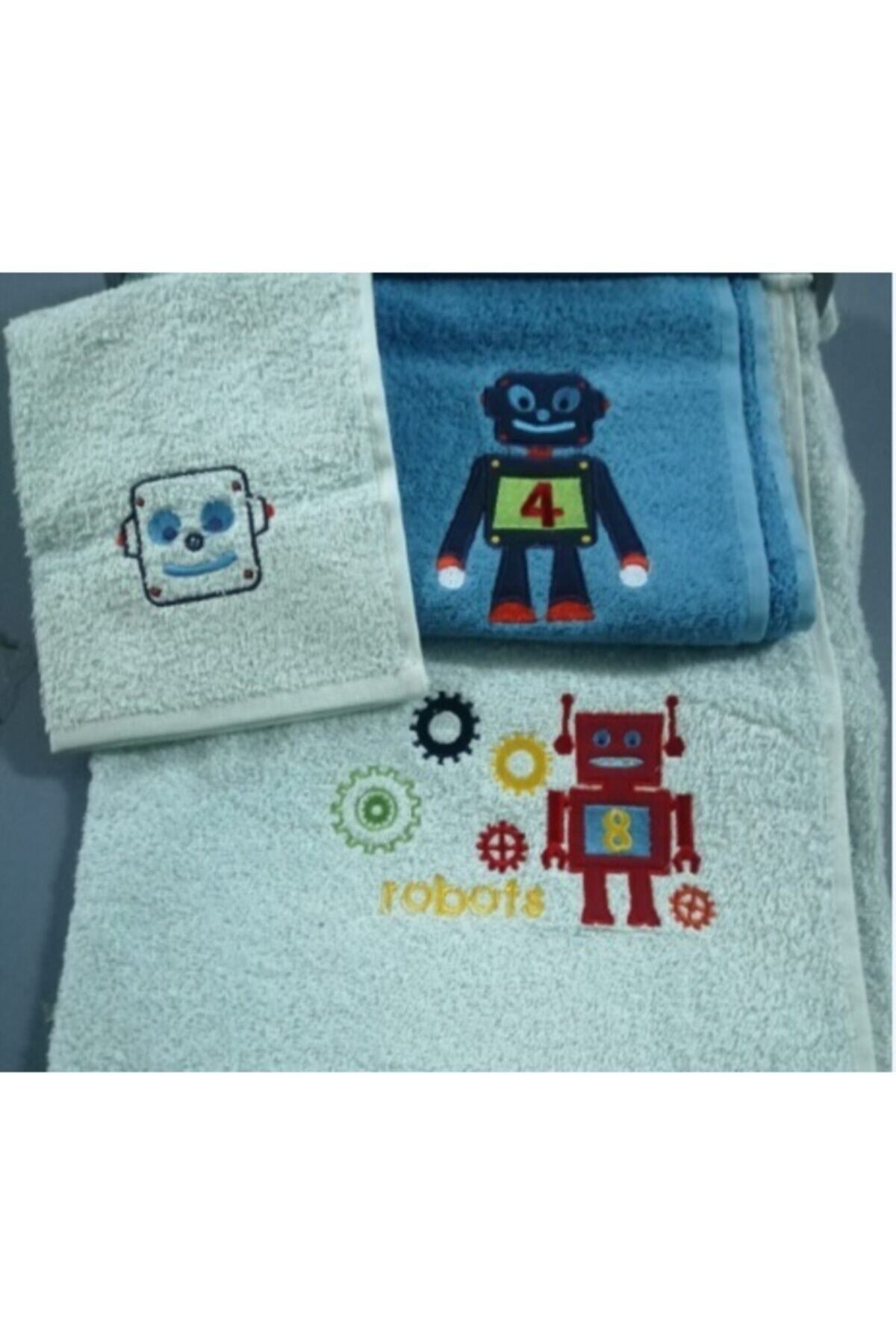 MOTHERCARE Robot Havlu Seti Banyo Havlusu El Havlusu Yüz Havlusu