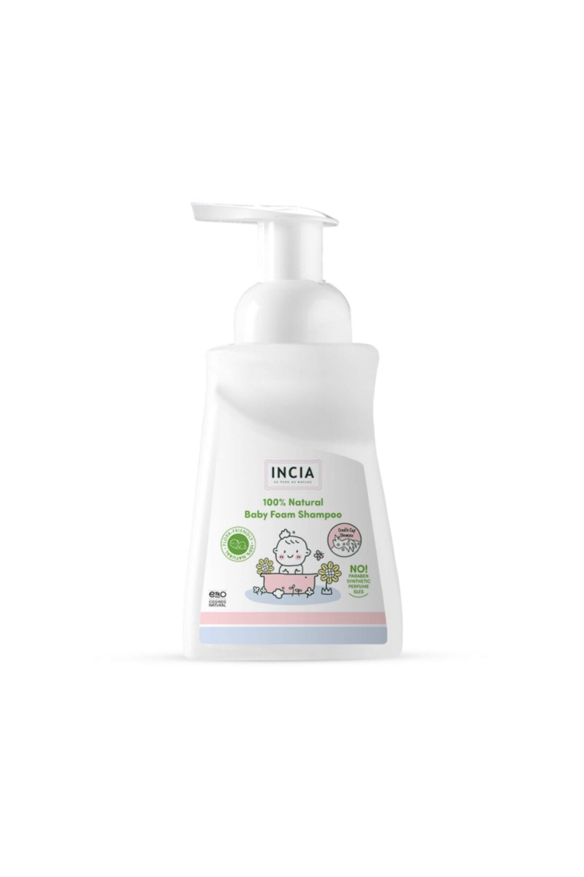 Incia %100 Doğal Bebek ve Çocuk Köpük Şampuanı 200ml