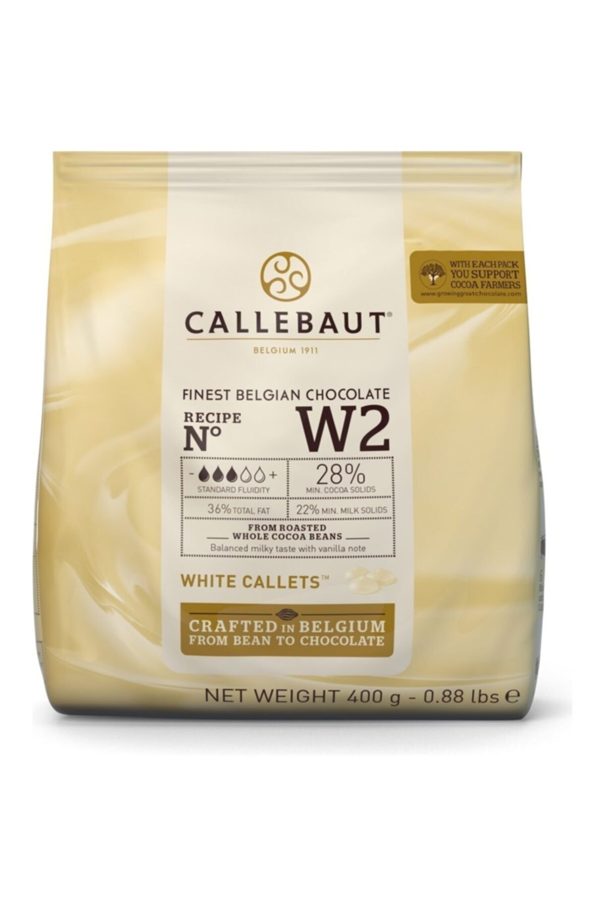 Callebaut Drop Fildişi Küvertür 400 gr - W2