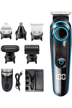 Saç Sakal Şekillendirici Tıraş Makinesi Erkek Bakım Seti 5 In 1 Profesyonel Traş Makinesi Image 1