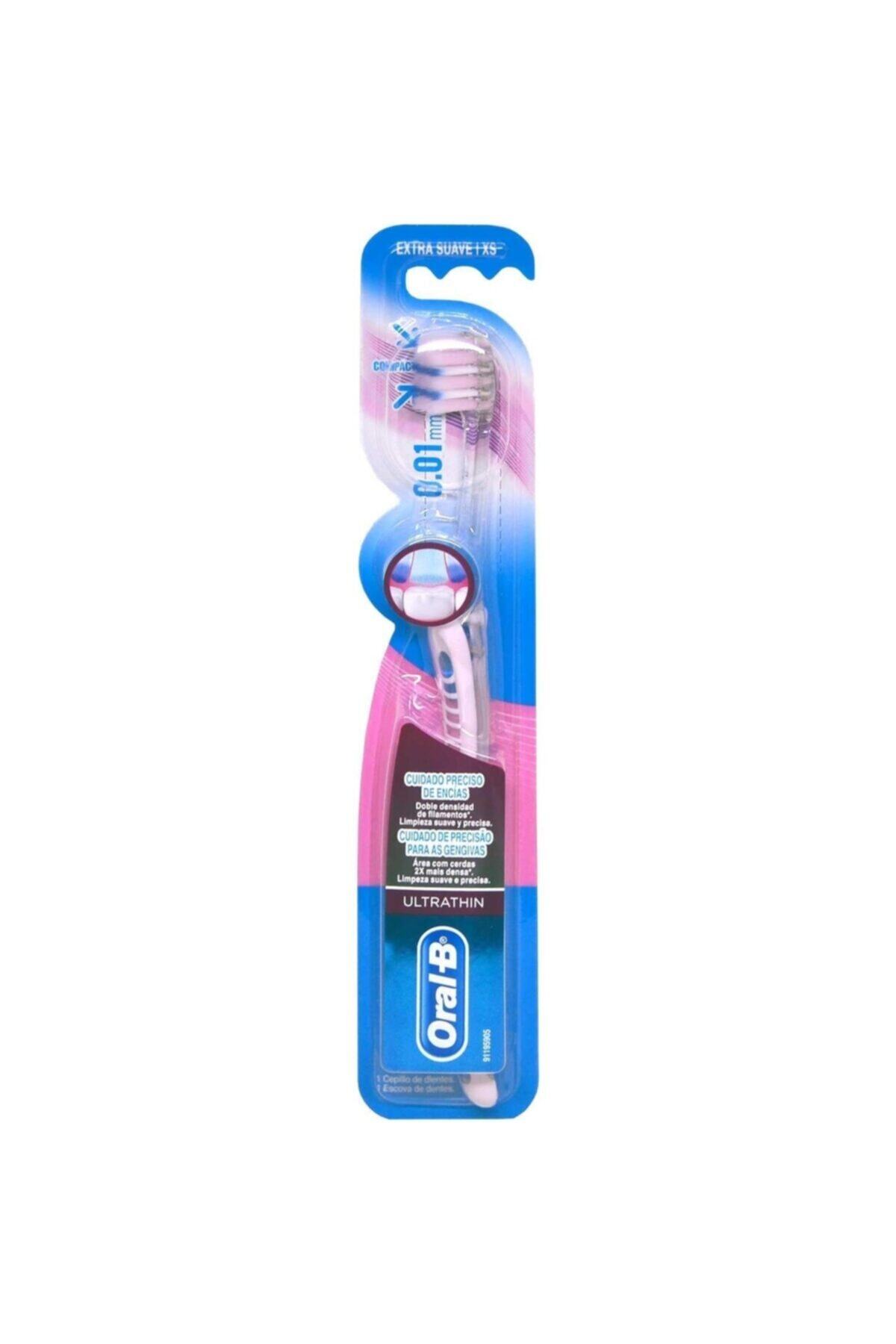 OralB Ultrathin Compact Hassas Diş Fırçası Extra Soft Pembe