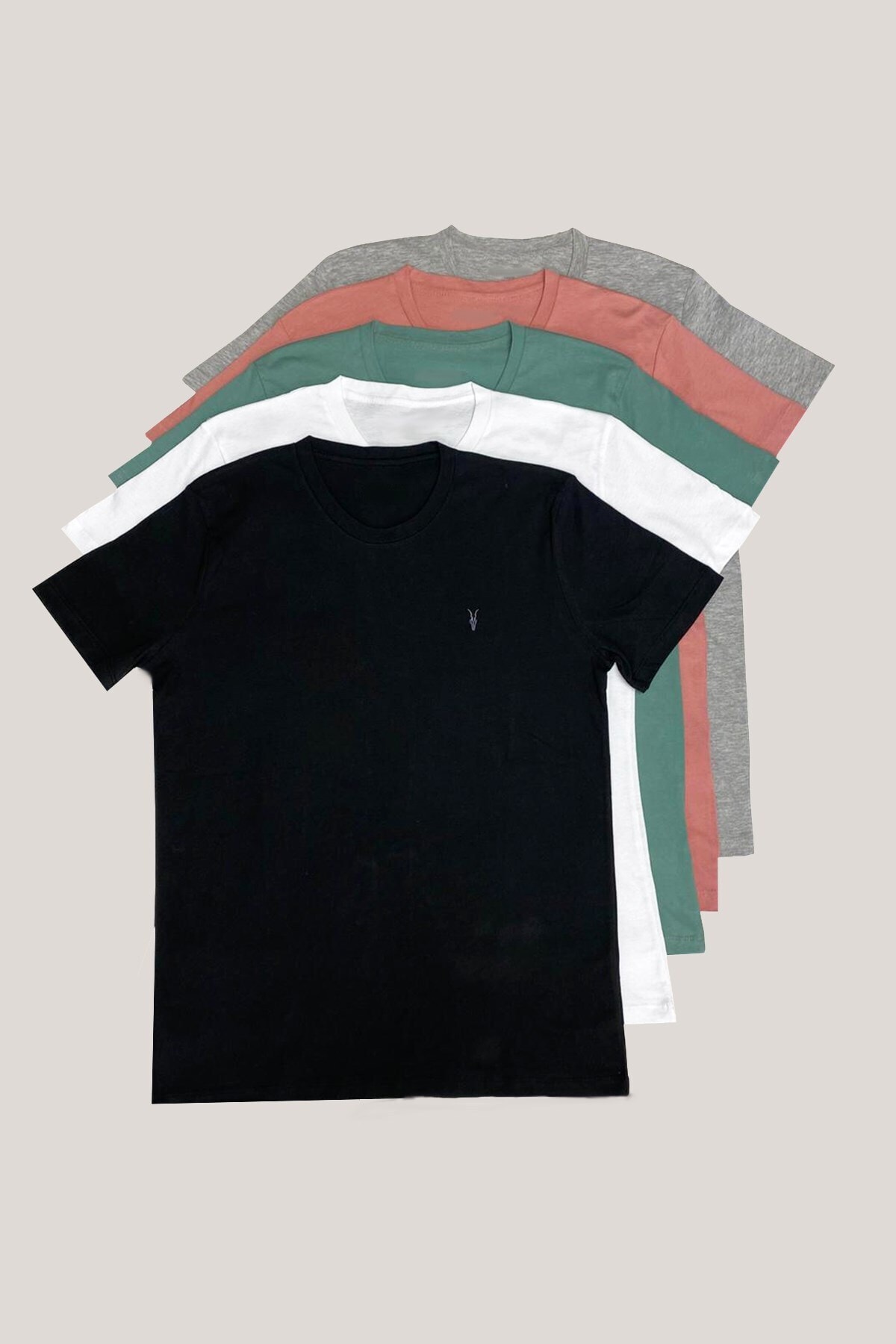 CMBCOMBİNE MİCHAİL Standart Kalıp Basic T-shirt 5'li