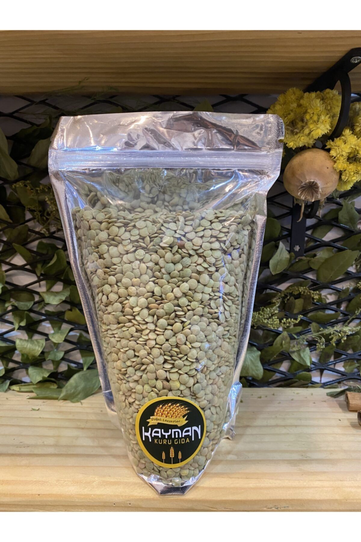 Kayman Kuru Gıda Doğal Yeşil Mercimek