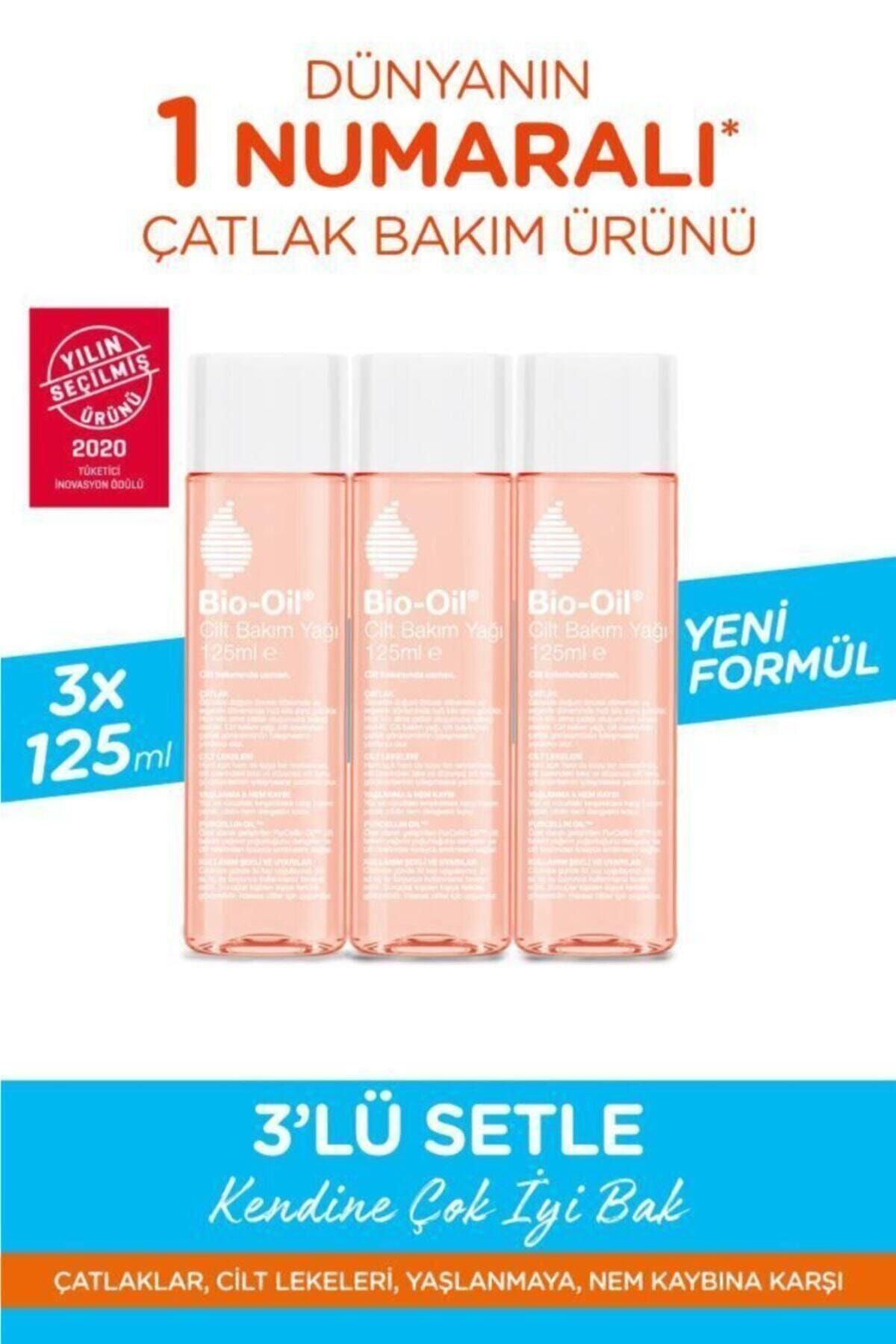 BioOil Çatlak Karşıtı & Nemlendirici Cilt Bakım Yağı 125 Ml (3'lü Paket) - Yeni Formül