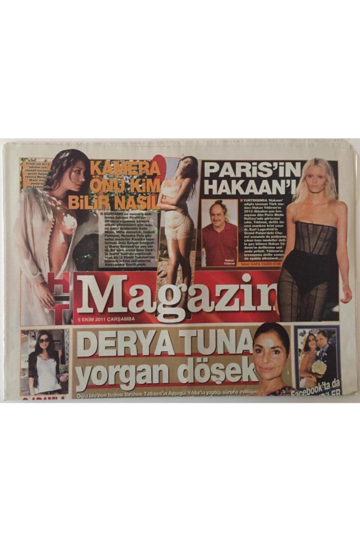 Gökçe Koleksiyon Haber Türk Gazetesi Pazar Eki 5 Ekim 2011 - Derya Tuna Yorgan Döşek Gz28202