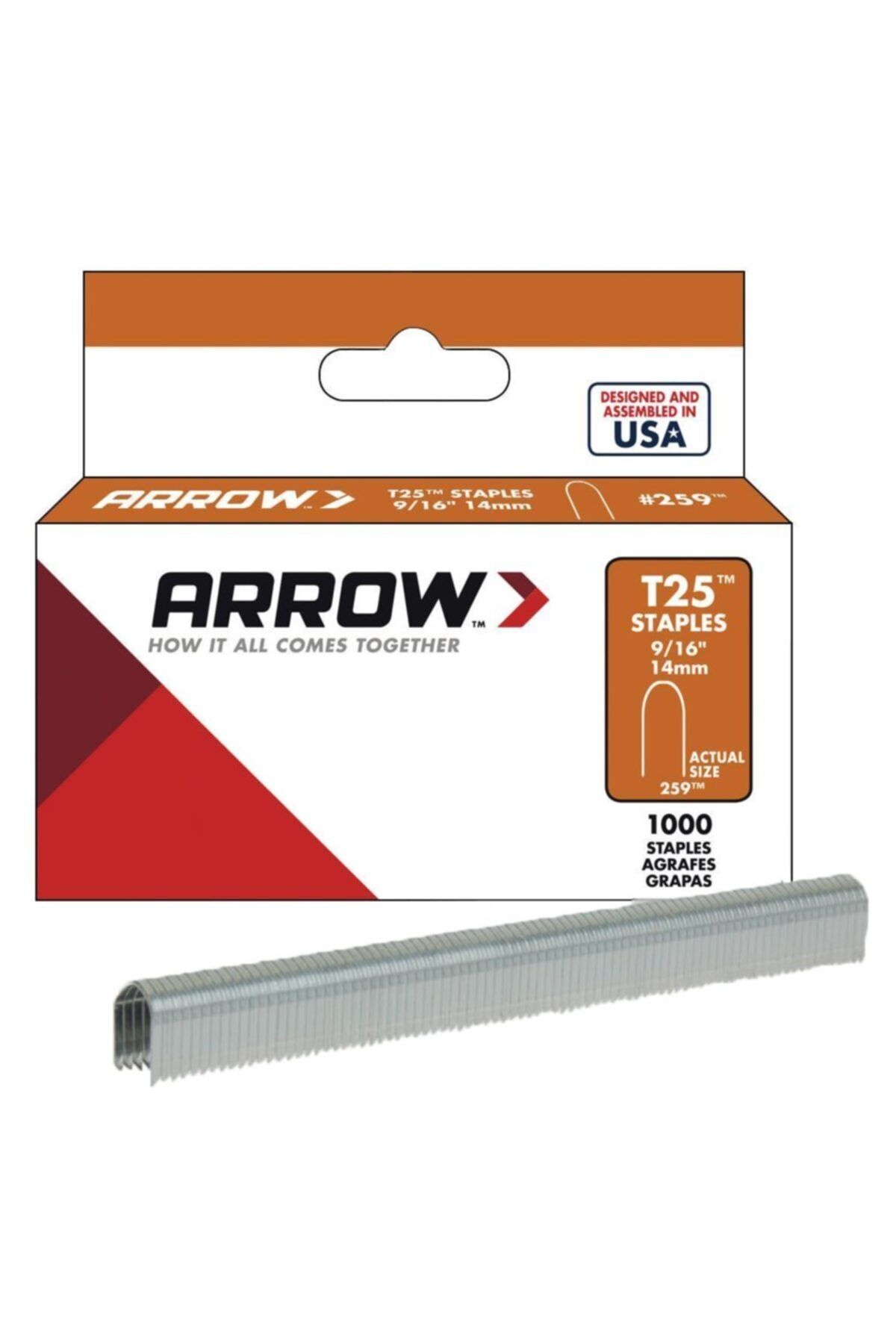 ARROW Ar259 14mm 1000 Adet Profesyonel U Tipi Zımba Teli