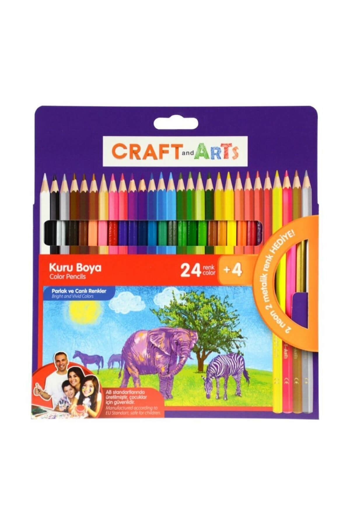 Craft and Arts Kuru Boya 24+4 Renk