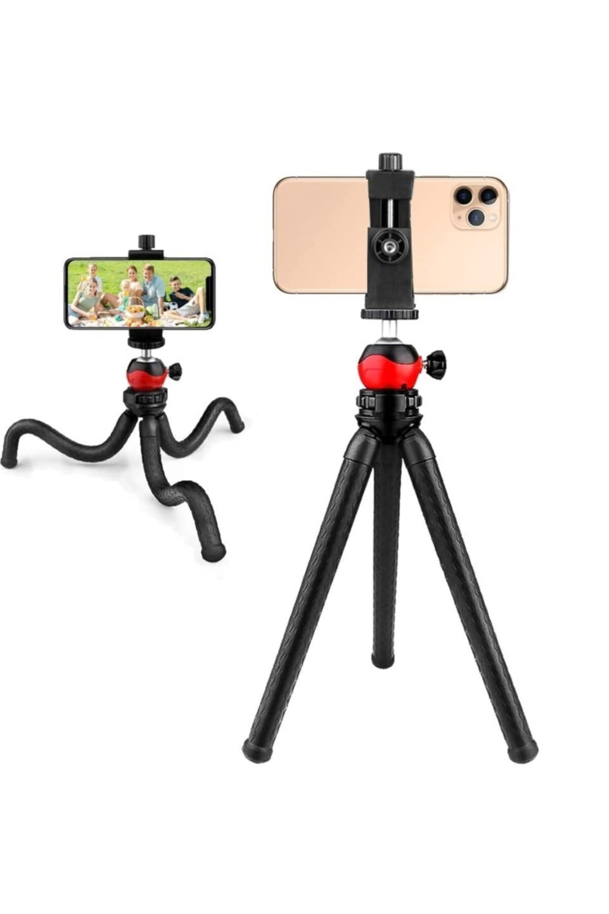 Jmary Profesyonel Fotoğraf Ve Video Çekimi Tripot Telefon Tutucu Kamera Tripod 360° Açılı Youtuber Tripodu