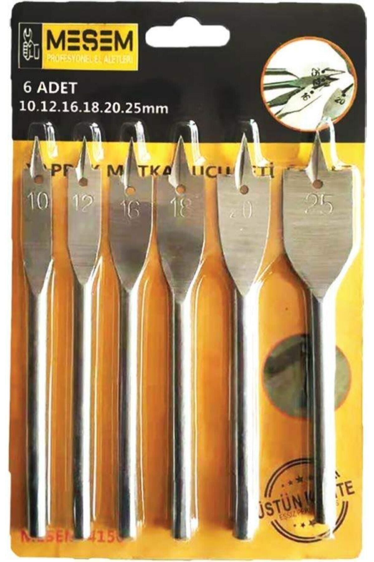 Mesem Tools Meşem Tahta Ahşap Oyma Yaprak Matkap Ucu Seti 6 Lı