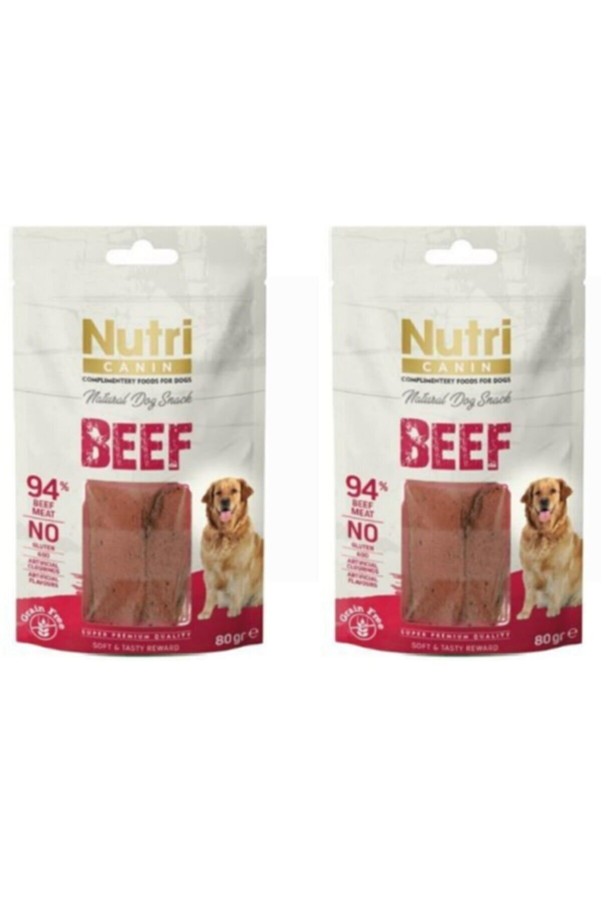 Nutri Canin Natural Dog Snack Beef Tahılsız Ördekli Ödül 2 X 80 Gr