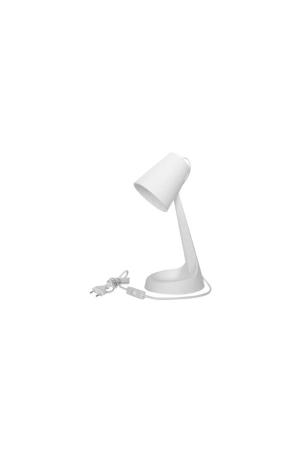 Zita Beyaz Masa Lambası-led Top Ampul Dahil