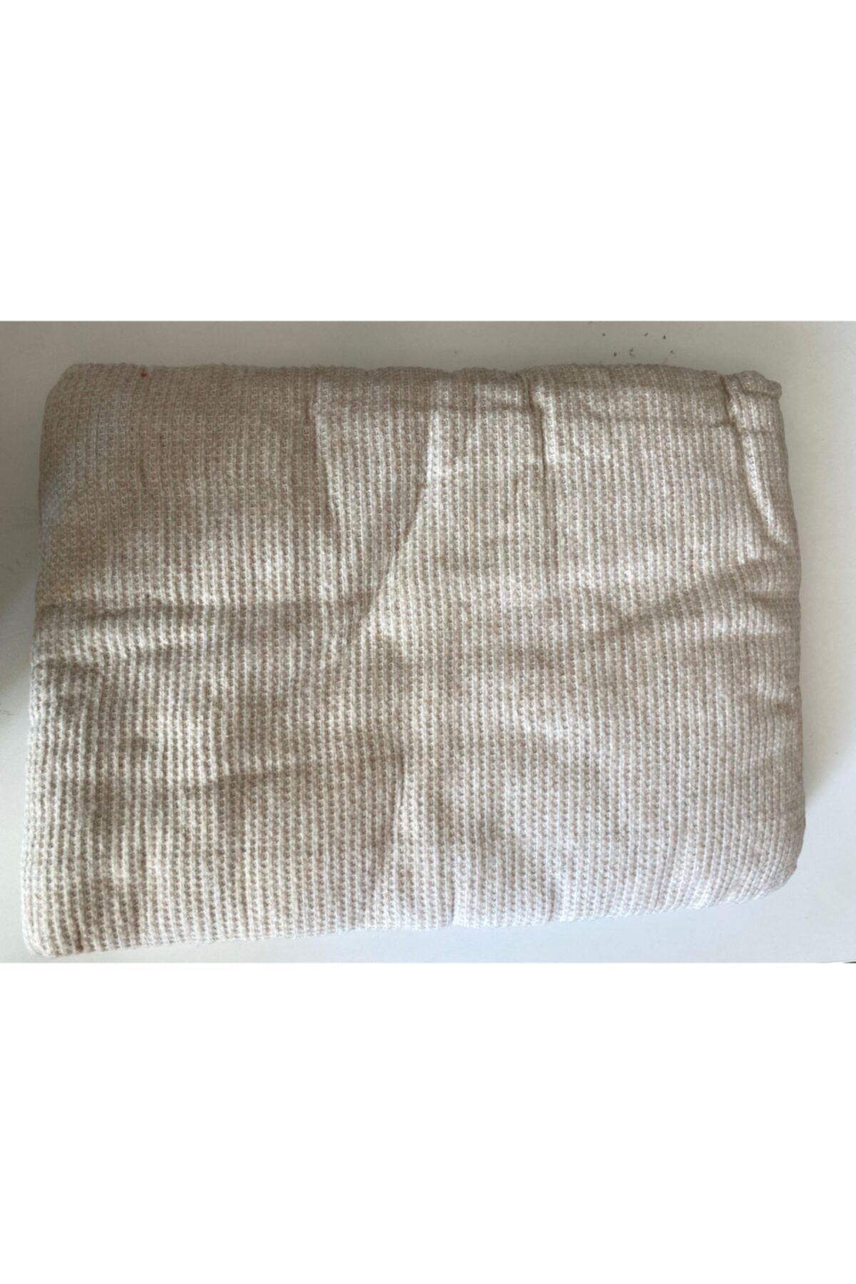 Taşan Tekstil Çift Kişilik Skoç Battaniye- Düz Sütlü Kahve