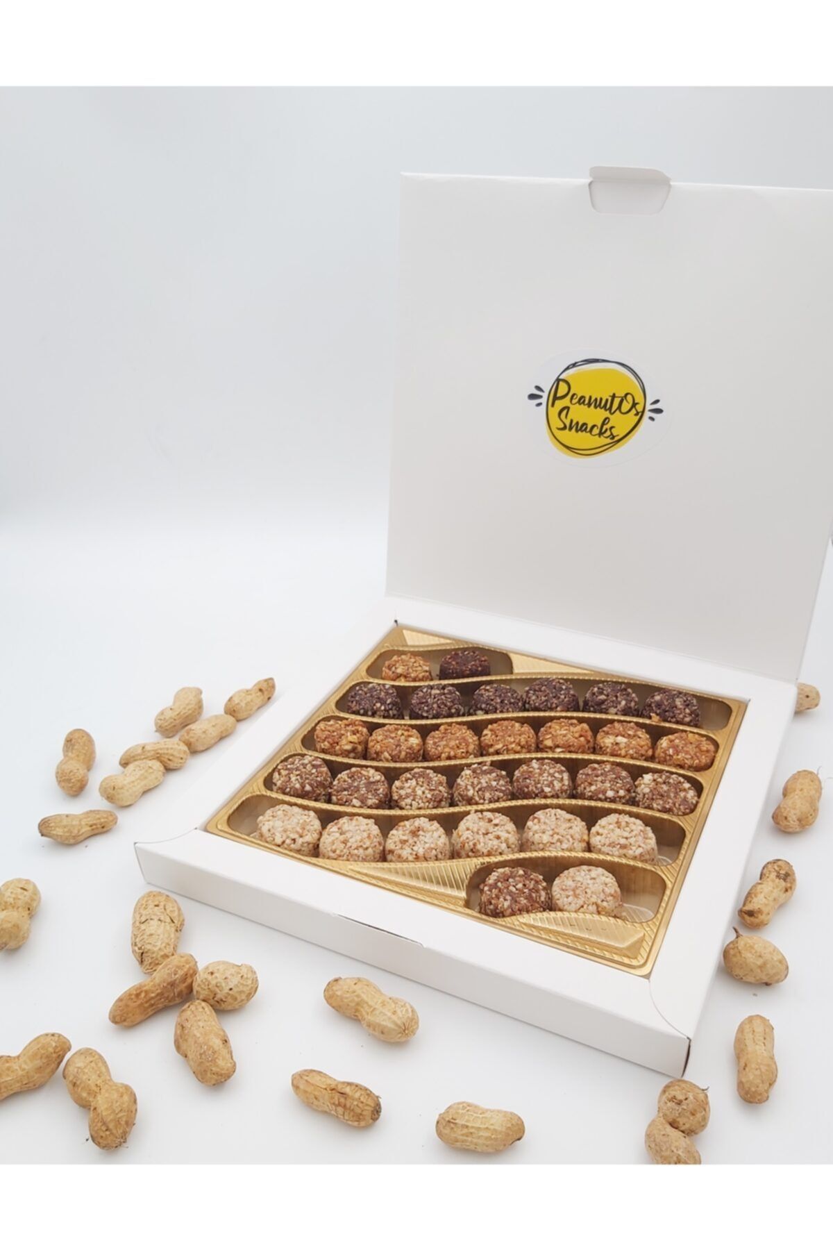 PEANUTOS SNACKS Yerfıstığından Yapılmış Karışık Paket Glutensiz ,vegan Atıştırmalık 400 Gr