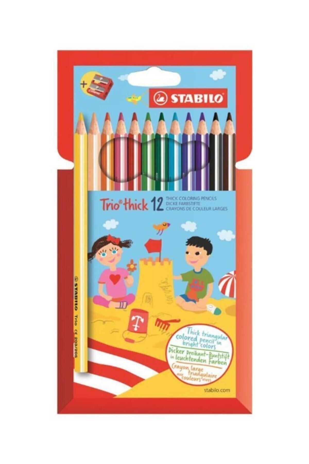 Stabilo Trio Thick 12'li Kalemtıraş Hartungarton Dışındaki Kutusu Yırtık!!!!!!!!
