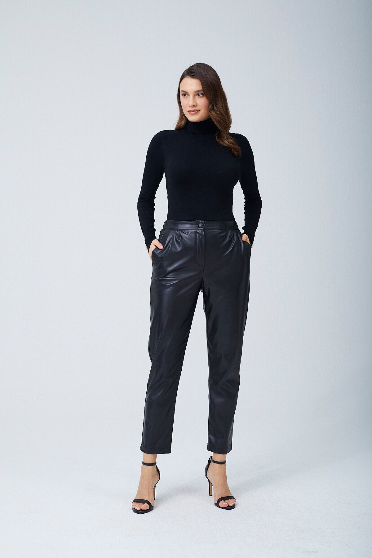 Senna Design Senna Dar Paça Deri Pantolon