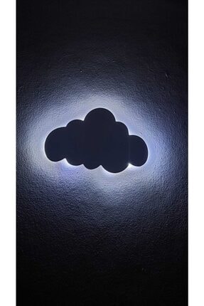 Çocuk Odası Dekoratif Ahşap Bulut Gece Lambası Ledli Aydınlatma